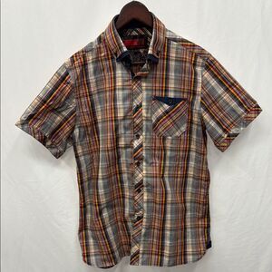 Vincent d’ Amérique Men's Multicolor Plaid Shirt Sz M